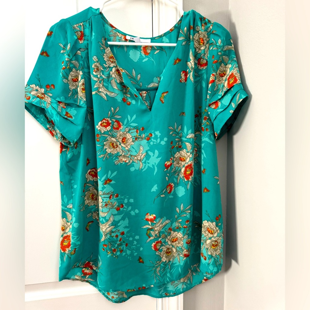 Nordstrom DR2 floral blouse